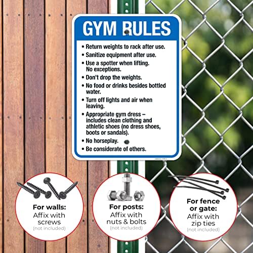 Gym Rules Return Weights to Rack After Use Sanitize Equipment After Use - Image 4