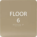6" X6" Floor 6 Sign by ADACentralSigns