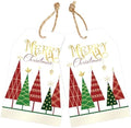 joycraft 50Pcs Merry Christmas Tags with String, Red & Green Christmas Tags by joycraft