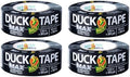 Duck Brand Max Strength Duct Tape, Black, 4 Rolls, 1.88 Inch x 35 Yards Each, 240867 by DuckBrand