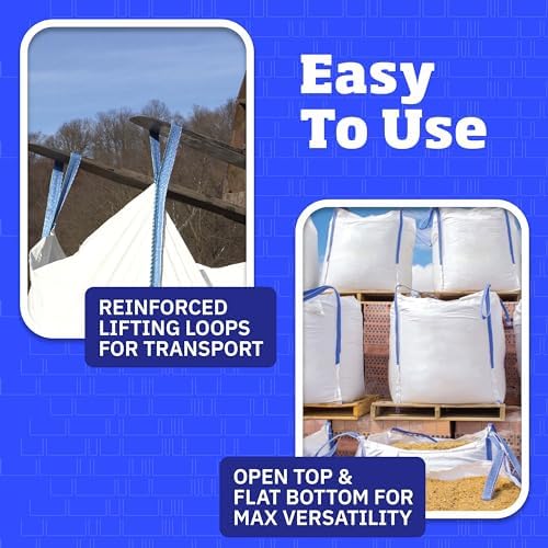 DURASACK Heavy Duty Builder's Bulk Bags 200 Gallon, Open Top, Pack of 3 - Image 5