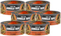 Gorilla Tape, Duct, Utility, Triple Layer Strength, Indoor & Outdoor, Weather Resistant Shell, 1.88 in x 10 yd, Black, (Pack of 6) by Gorilla