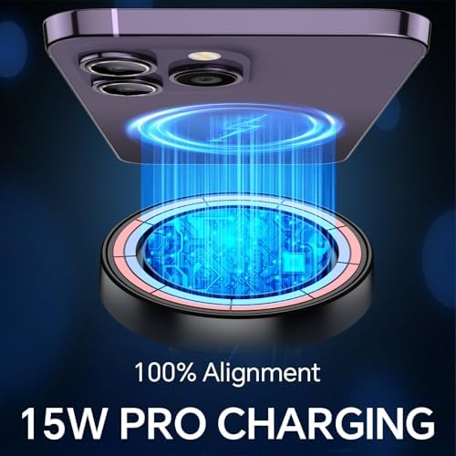 Coolpow 15W Magsafe Car Mount Charger Magnetic Phone Holders for Your Car - Image 3
