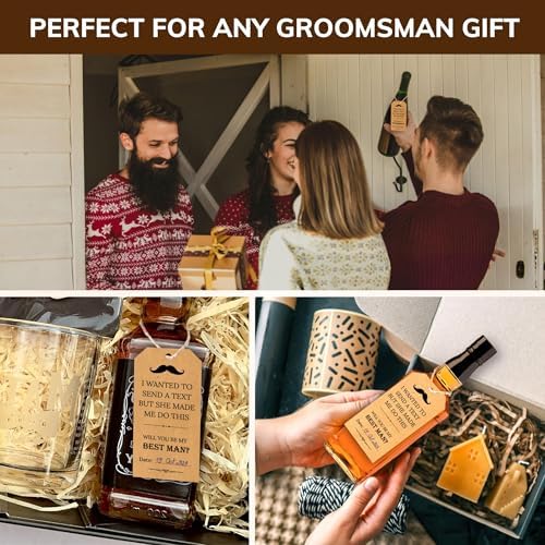 STOFINITY Groomsmen Proposal Shot Tags, 8 Groomsman and 2 Best Man Cards - Image 6