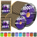 Paracord Rope 550 lb 4mm – Parachute Cord – Utility Camping Rope by TECEUM