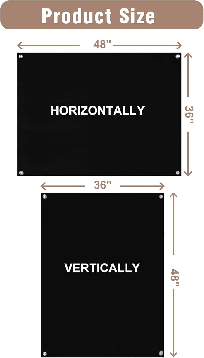 Mifuro Magnetic Glass Whiteboard，48"x36" Wall Mounted Frameless Dry Erase Board - Image 7