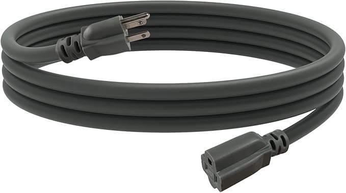 EP 8 Ft Outdoor Extension Cord, 12/3 SJTW Heavy Duty Extension Cable by ENERGYPRO