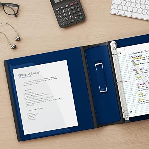 Staples Better 5-Inch D-Ring View Binder, Navy Blue, Reinforced Spine - Image 6