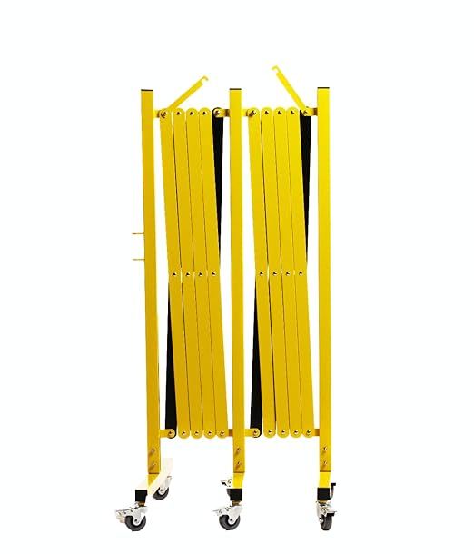 Trafford Industrial Expandable Metal Barricade, 16 Feet, Mobile Safety Barrier - Image 4