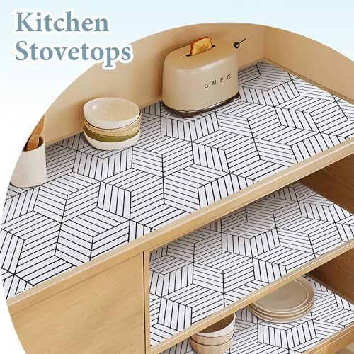 Shelf Liners for Kitchen Cabinets 12in x 30FT, Non Adhesive Cabinet Liner - Image 4