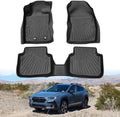 Powerty Floor Mats for 2024 2025 2026 Subaru Crosstrek & Impreza All Weather 3D TPE Anti-Slip Car Liners for 1st & 2nd Row Accessories by Powerty
