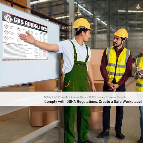 GHS Guidelines Poster – OSHA Hazard Communication Standard, GHS Pictograms, Hazard Classification, SDS 16 Sections & Chemical Labeling Reference Chart - Image 6