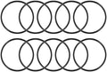 uxcell Nitrile Rubber O-Rings 95mm OD 88mm ID 3.5mm Width, Metric Sealing Gasket, Pack of 10 by uxcell