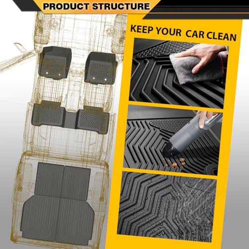 G-PLUS TPE Floor Mats Fit Honda HR-V 2016-2022,1st & 2nd Row - Image 4