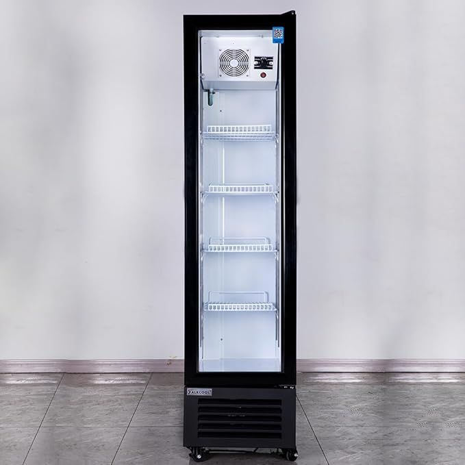 Commercial Beverage Refrigerator Display Fridge, Slim Single Glass Door - Image 7