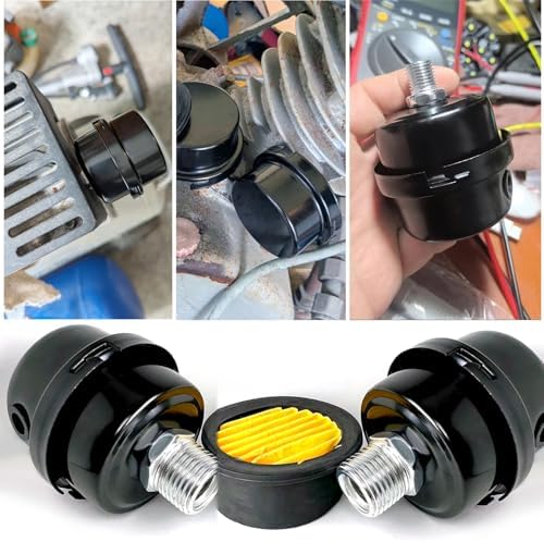 2 Pcs 1/2" Thread Air Compressor Silencer Filter, 20mm Metal Noise Muffler, Intake Filter Replacement for Generators, Blowers, Exhaust Ports, Air Compressor Parts - Image 7