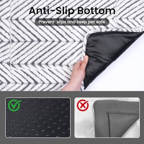 Mora Pets Dog Crate Pad Washable Cat Dog Bed for Crate Flat Pet Kennel Mat - Image 5