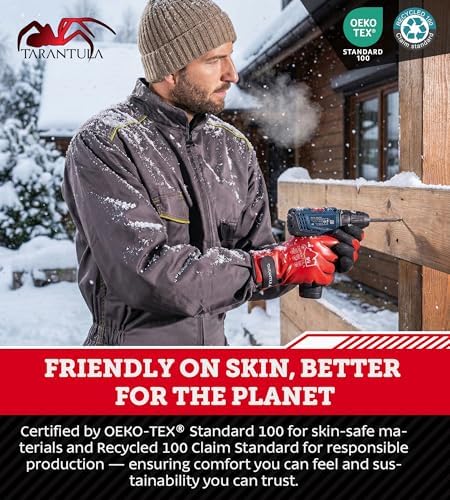 Tarantula 100% Waterproof Winter Work Gloves for Men & Women, Thermal Insulated Freezer Gloves for Cold Weather - Image 5
