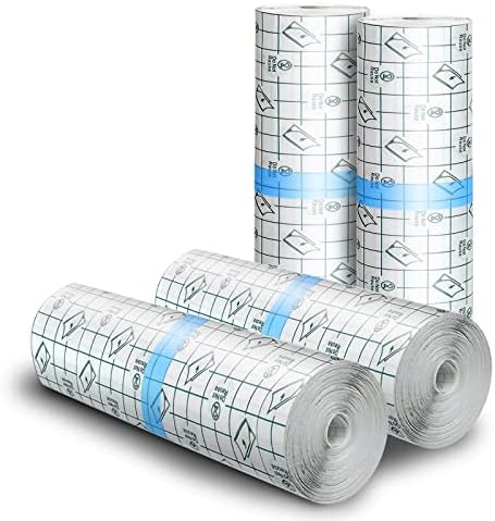BFONS Tattoo Aftercare Waterproof Bandages 6 in x 4.4 yd Tattoo Cover Up Tape, Tattoo Supplies Second Skin Bandage Flat Roll Transparent Film Wound Healing Protective Clear Sterile and Safe Bandages by BFONS