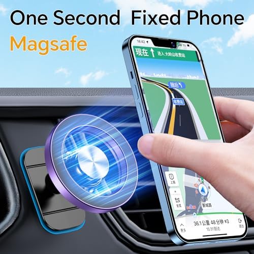 Kaistyle for Magsafe Car Mount【Strong Magnet】Magnetic Phone Holder for Car Phone Holder Mount Dash Mounted Holders Cell Phone Holders for Your Car Accessories for Women Men for iPhone 18 Pro Max 17 16 - Image 3