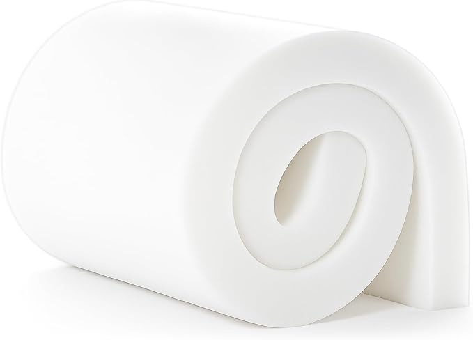 Upholstery Foam 1" Height x 24 Width X 72 Length, High Density Foam Padding and by BayHomes