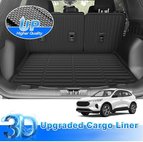 Escape Cargo Liner - Trunk Mat for Ford Escape Hybrid 5 Seats 2020-2026, All Weather Cargo Mat for Escape Accessories, Heavy Duty Car Mats, Car Accessories - Image 3