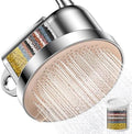 NSF Certified Filtered Shower Head - 5 Settings High Pressure Rain Shower Head with Filter for Hard Water Softener - Easy Install & Replace - Bathroom Showerhead to Remove Chlorine & Heavy Metals by MakeFit