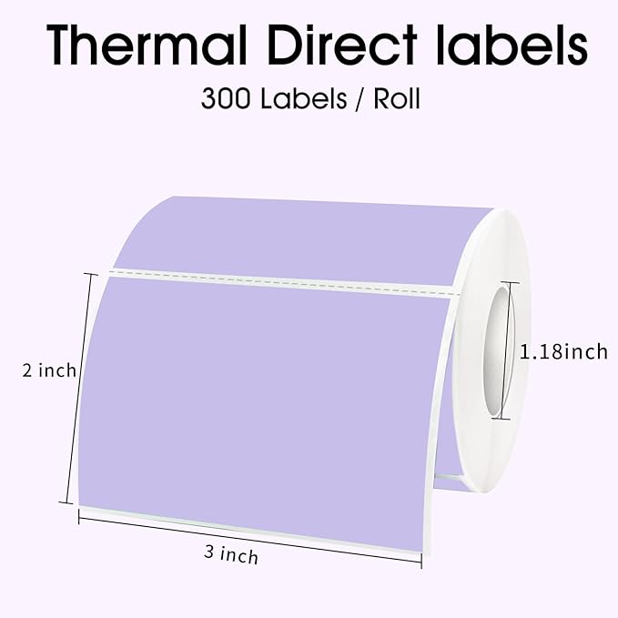 STARLIBOO 3x2 inch Direct Thermal Label Stickers - Image 2