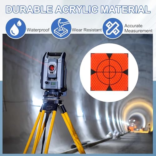 PATIKIL Survey Reflector Target Self-Adhesive Reflective Sheet Surveying Target Mark Tape, Suit for Ship Inspection - Image 4