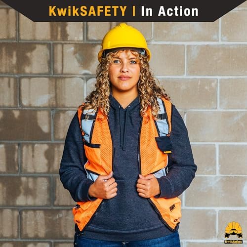 KwikSafety RoadBOSS Econ & Premium Safety Vest for Women Class 2 ANSI OSHA - Image 7