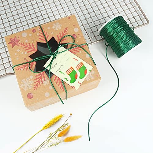 Tenn Well 295ft 2mm Satin Nylon Cord Silky Rattail Dark Green for Crafts - Image 6
