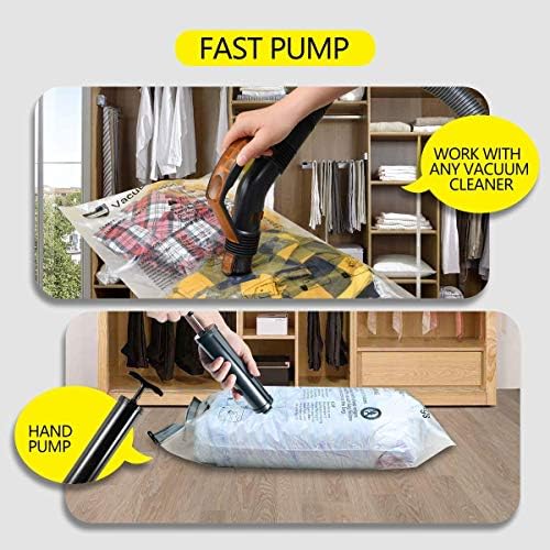 GONGSHI Vacuum Storage Bags for Clothing, 10-Piece, Medium & Small - Image 6