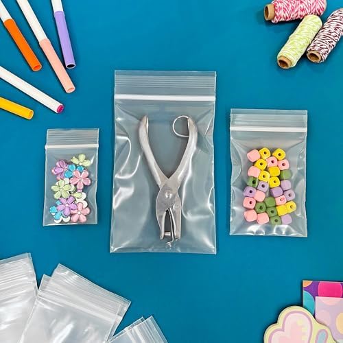 Plymor 2x3, 3x4, 4x6 inch (100 Each), 4 Mil Variety Pack Zipper Bags - Image 5