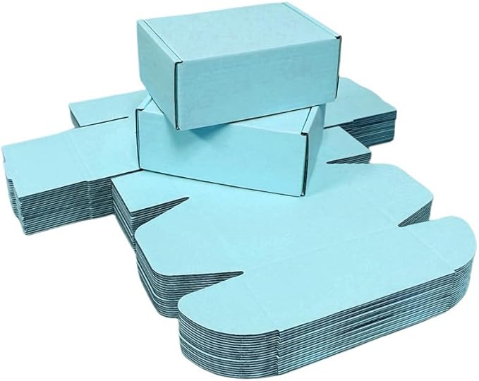 50 Pcs 4.3 x 3.1 x 2 inches Mini Size Corrugated Cardboard Gift Boxes - Image 4