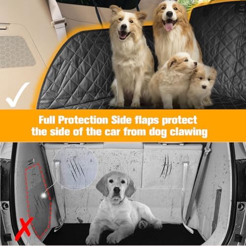PETICON SUV Cargo Liner for Dogs, PU Leather Trunk Cover with Bumper Flap - Image 4