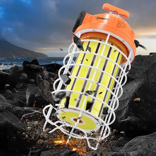 RIUVAO 150w Led Temporary Work Light, Super Bright 27250LM Construction Light Daylight White High Bay,with Hook Portable Link-able Durable LED Job Site Lighting for Indoor and Outdoor Area Lighting - Image 4