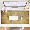 QiyI PU Leather Large Mouse Pad, Office Decor, 31.5" x 15.7", World Map by QIYI