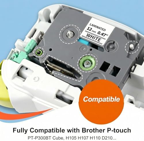 COLORTY 12mm Pastel Tape Replace for Brother P-Touch Label Maker Tape 0.47" - Image 3