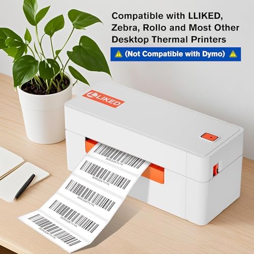 LLIKED 3"x1" Removable Labels 1400 Thermal Labels with No Residue - Image 6
