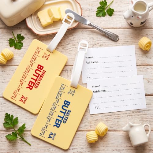 Eartim Funny Butter Silicone Luggage Label Baggage Suitcase Tags Set - Image 4