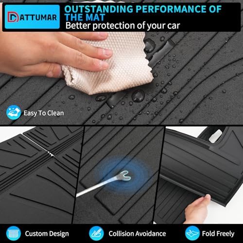 Floor Mats Set (7 PCS) for 2016-2025 2026 Dodge Durango 7-Seater - Image 4