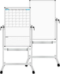 XBoard Rolling Moblie Whiteboard, 44x30 inches Double Sided Magnetic Dry Erase by XBoard