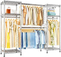 Ulif E7 Heavy Duty Closet Garment Rack, Clothes Storage Organizer System by Ulif
