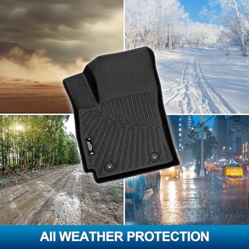 Peleus Floor Mats for Hyundai Kona 2024 2025 2026 (No Electric Model),TPE All Weather Protection 2 Rows Car Floor Liners with Cargo Liner Hyundai Kona Trunk Mat+Floor Mats - Image 5