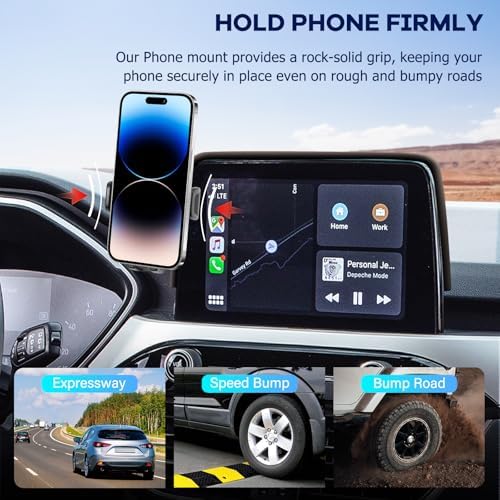 Car Phone Holder for 2020-2025 Ford Escape Accessories-Cell Phone Mount for Escape 8 inch Touch Screen Cradles Hands-Free 360° Rotation - Image 5
