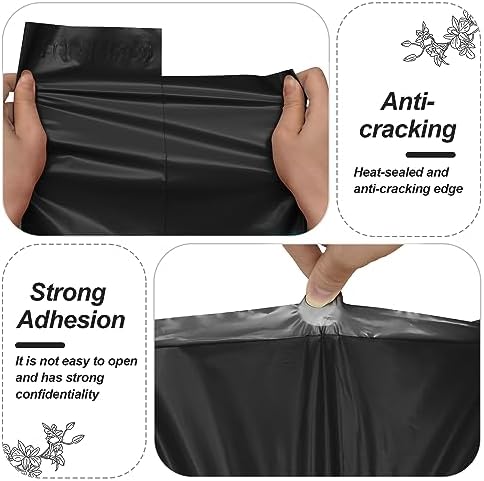 JinRuiKJ Thank You Poly Mailers 10x13 Inch, 25 PCS, Black - Image 4