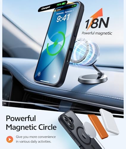 FNTCASE for iPhone 17 Case, Compatible with Magsafe, Glass Screen Protector - Image 3