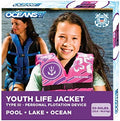 Aqua Oceans 7 Life Jacket for Kids - US Coast Guard Approved Life Vest for Infant, Child & Youth Boys and Girls, Open-Side PFD for Boating, Swimming & Water Sports by Aqua+LEISURE