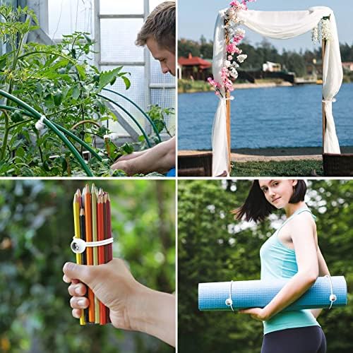 50PCS Mini White Ball Bungee Cords, 4 Inch Heavy Duty Outdoor Bungee Cord with Balls, Tarp Tie Down Bungee Balls for Shelter, Camping, Cargo,Tent Poles UV Resistant（Ball Size 1 inch） - Image 5