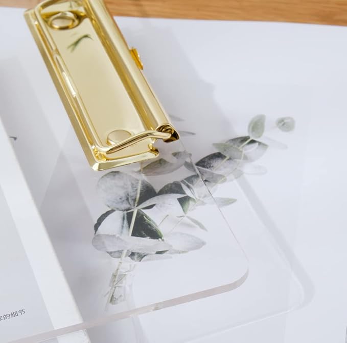 JIARI 4 Pack Clear Acrylic Office Clipboard A4 Letter Size 8.6" x 12.2" - Image 4